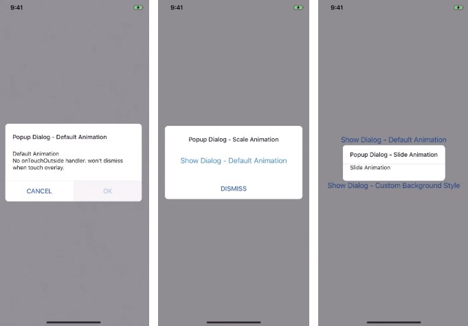 first modal popup in react native